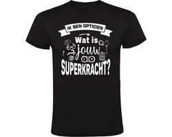 Ik ben Opticien Heren T-shirt - oogspecialist - brilmaker - bril - superkracht - cadeau - shirt