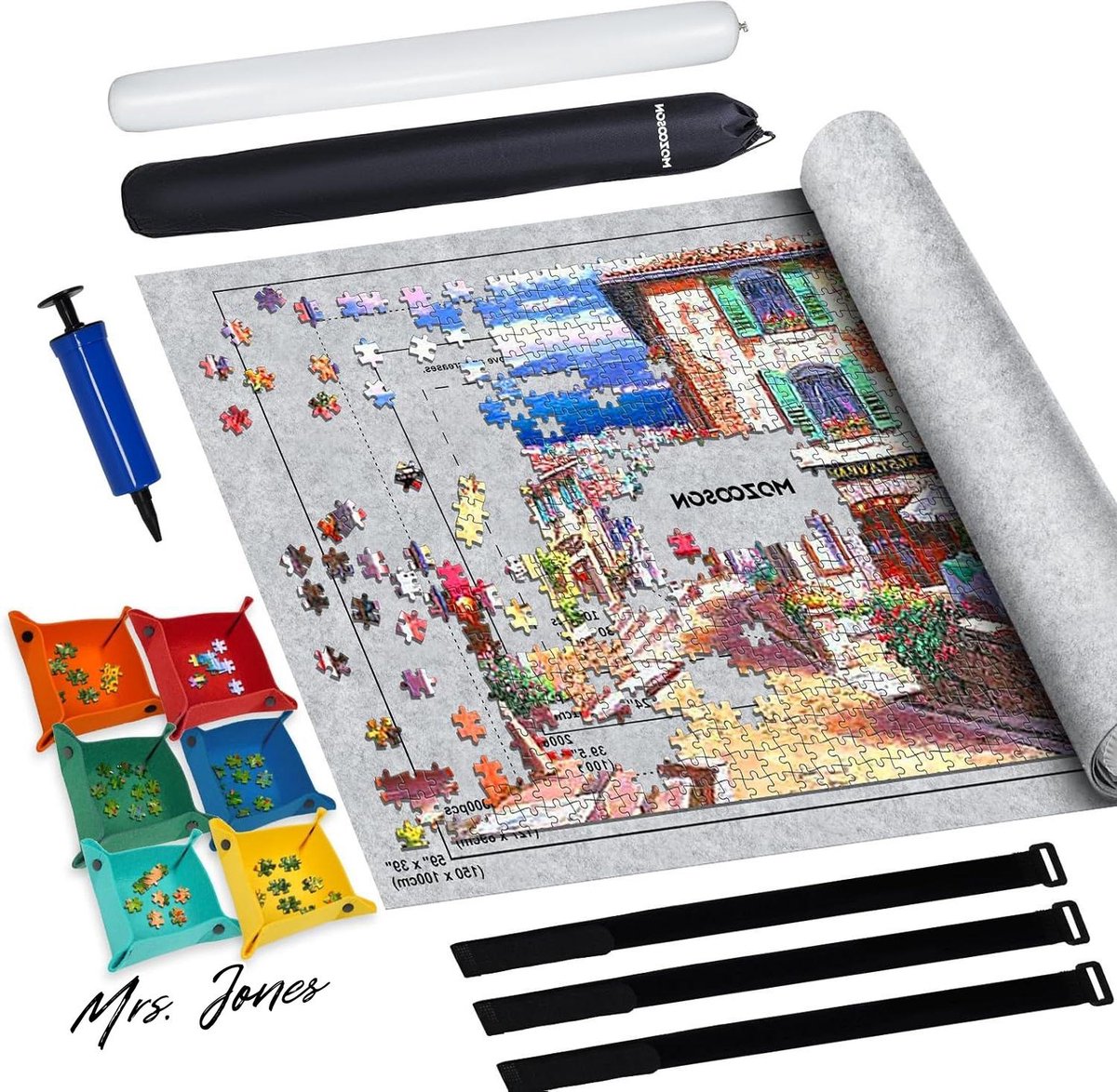 Mrs. Jones Puzzelmat voor 3000 stukjes - Opbergmat voor 1000 2000 3000 puzzels .