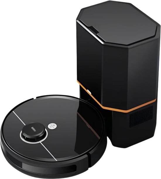 Robotstofzuiger - Stofzuiger - Automatisch leegstation - Laserlidar - 6500PA - 14,8V - 32W - 3200mA - Multi-Floor Mapping - Zwart