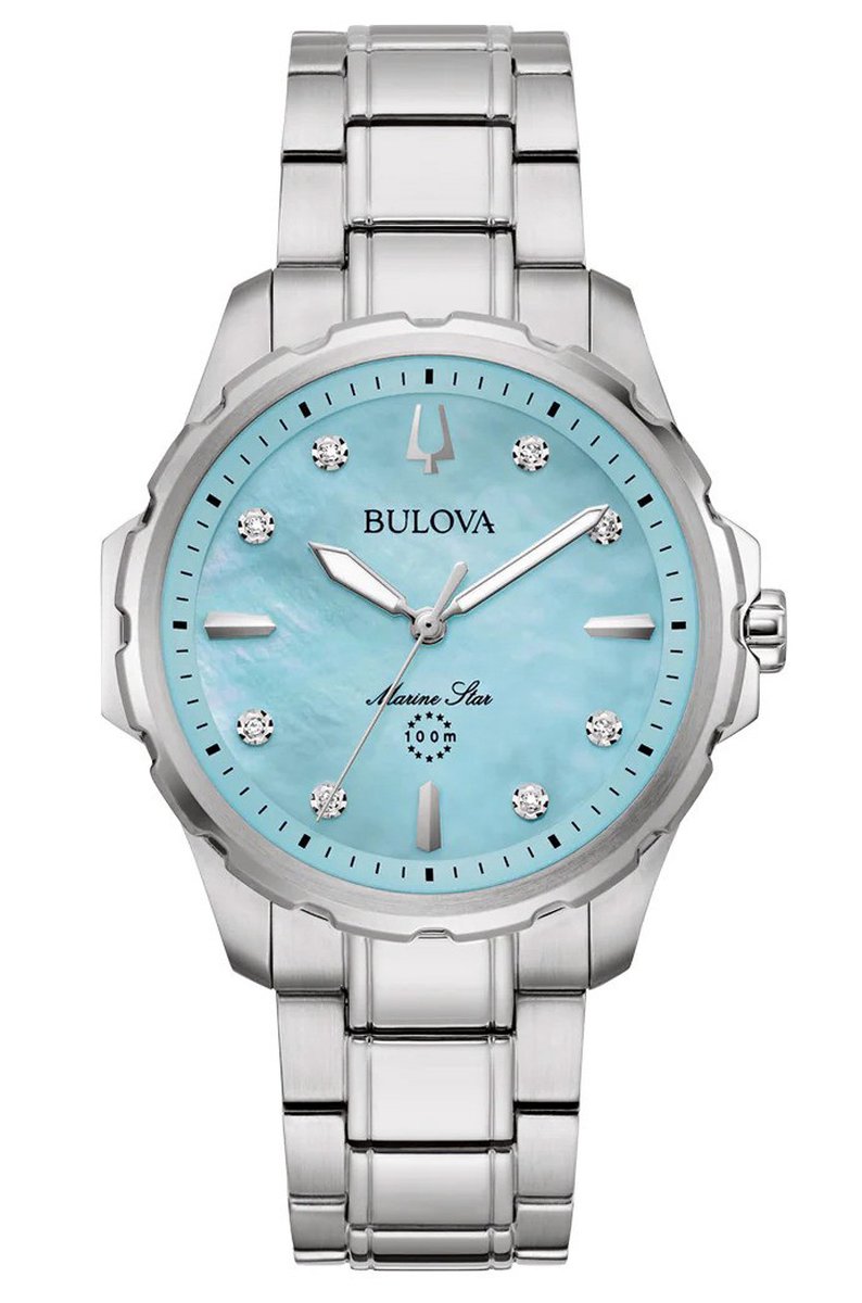 Bulova Marine Star 96P248 Horloge - Staal - Zilverkleurig - Ø 36 mm