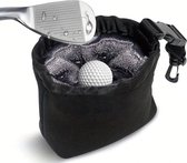 GolfClean Pro- De Reinigingstas voor Clubs en Ballen - Golf Accessoires - Zwart - Cadeau Set