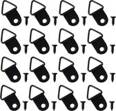 Lot De 50 Cadres Photo 27 Mm En Dents De Scie Avec Crochets Auto Fixants Pour Cadre Photo Decoration Interieur Galerie Affichage Noir 98784579