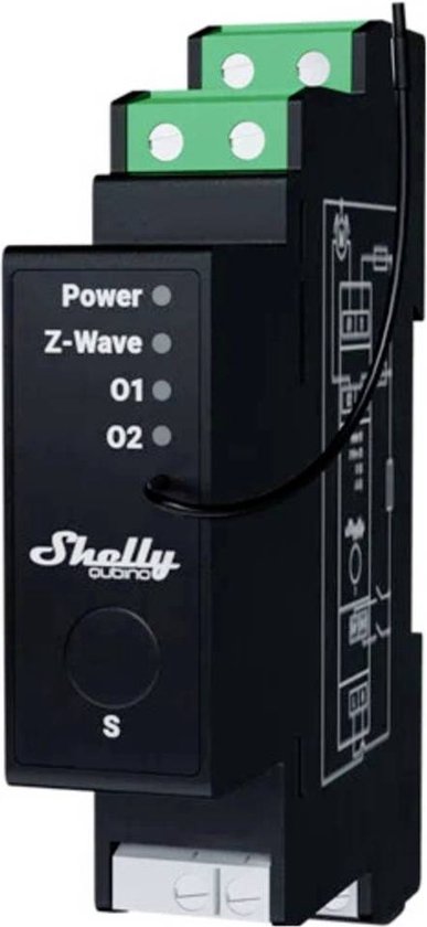 Shelly Wave Pro Shutter Rolluikactor Z-Wave | bol