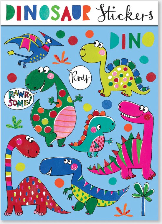 27 stuks dinosaurusstickers voor kinderen, make-up-gezichtsstickers