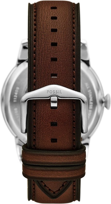 Townsman Automatisch donkerbruin lederen horloge