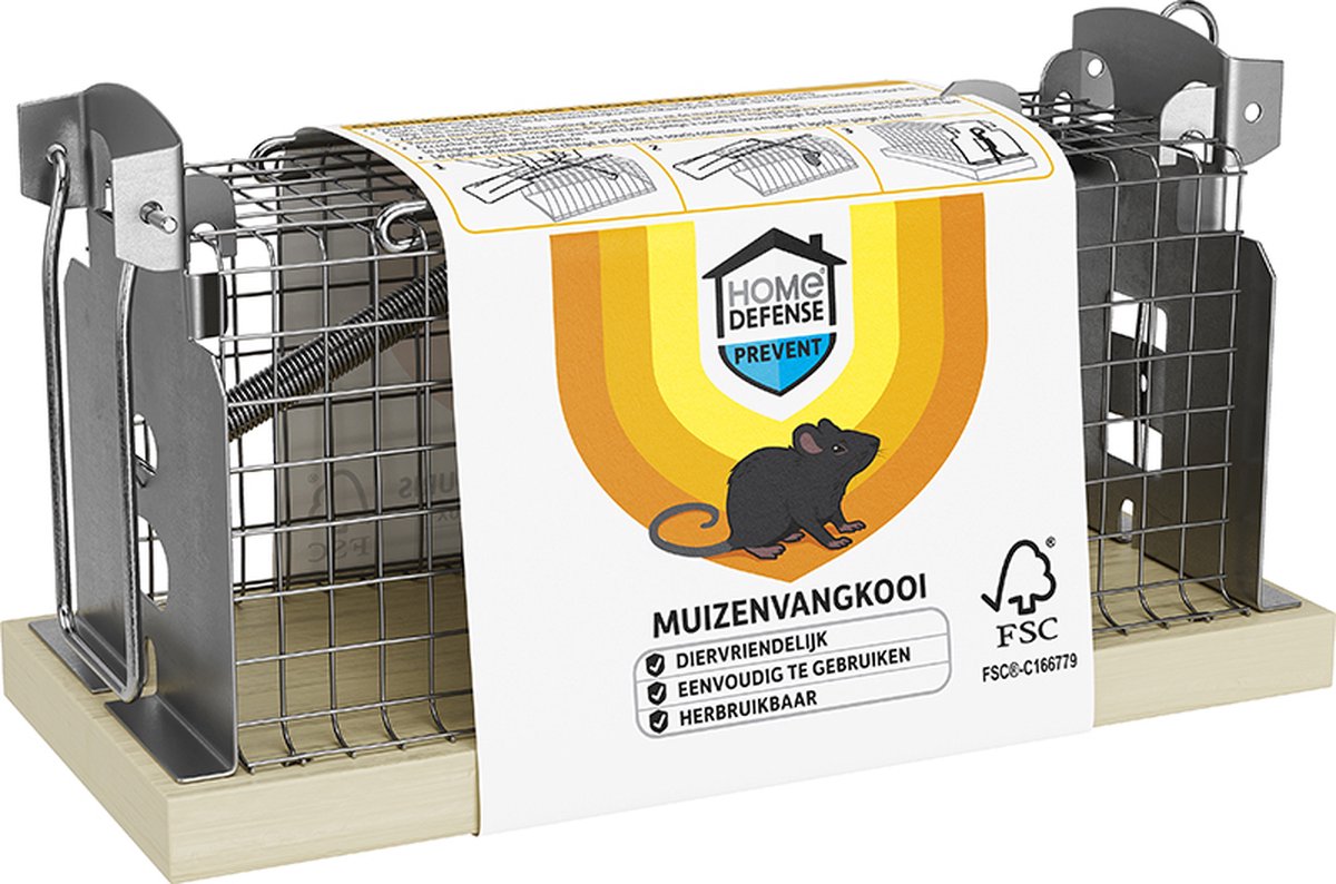 Lot De 2 Pièges à Souris Mécaniques En Bois KB HOME DEFENSE - Solides, Réglables, Traditionnels