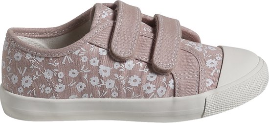 Vertbaudet Baskets textile fille à velcro, collection tout-petit