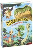 Doos van het bordspel Gigantosaurus: The Adventure Game met illustratie van dinosaurussen in een bos.