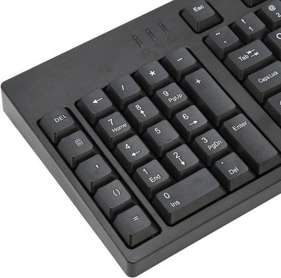 Linkshandig Toetsenbord Ergonomisch USB Plug and Play toetsenbord met 109 Toetsen en Micro USB interface voor Zakelijk Boekhoudgebruik
