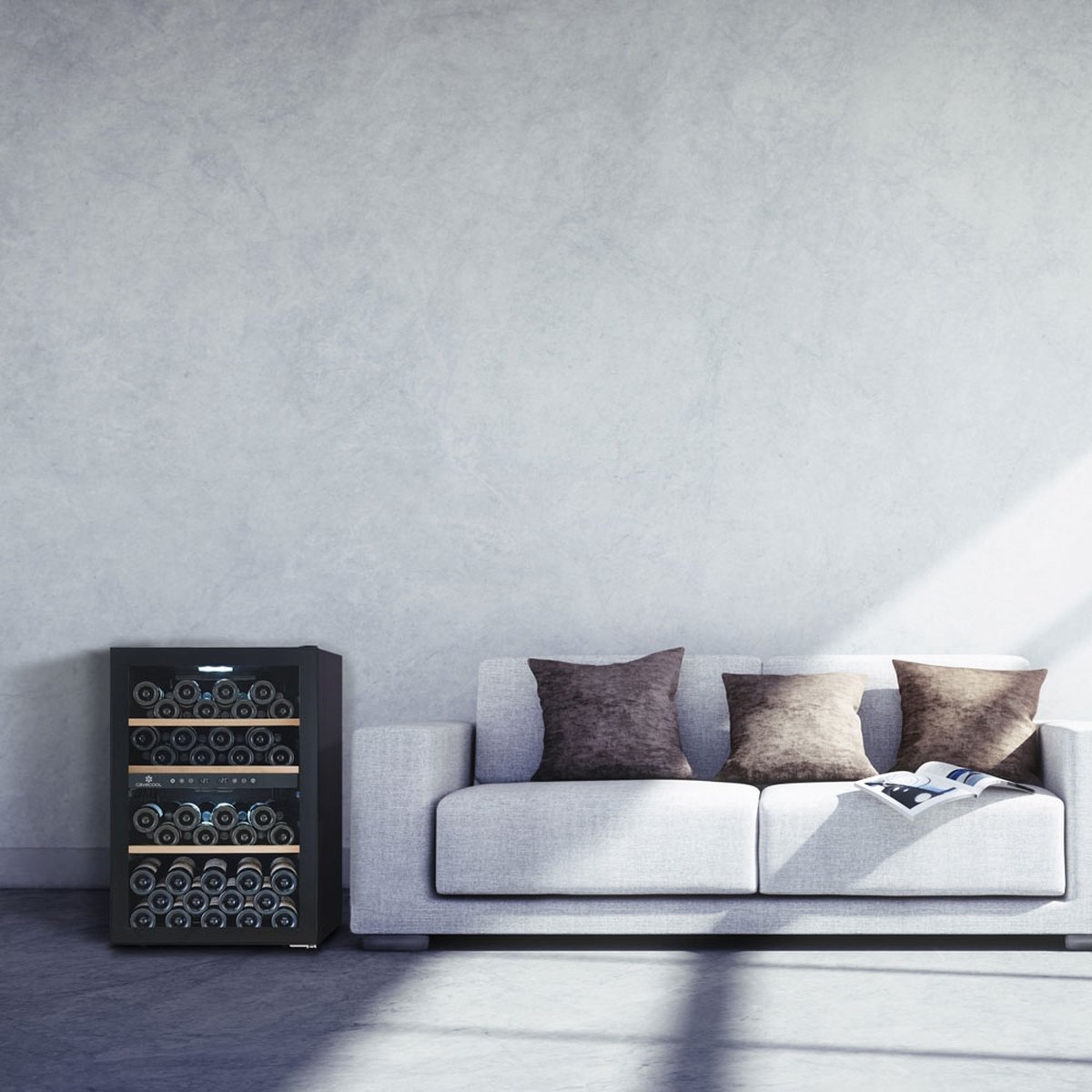 Cavecool Chill Topaz Wijnkoelkast 62 Flessen 2 - afbeelding 3