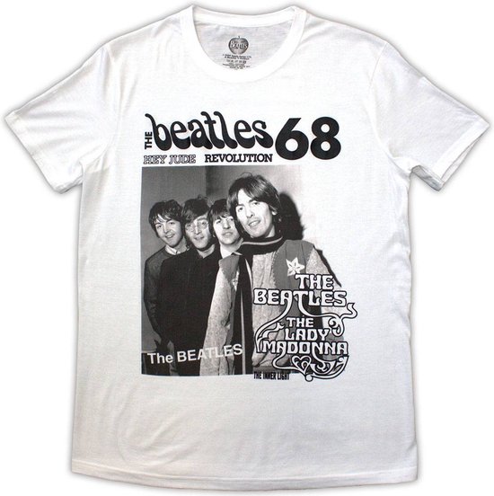 The Beatles - 1968 Heren T-shirt - XXL - Wit