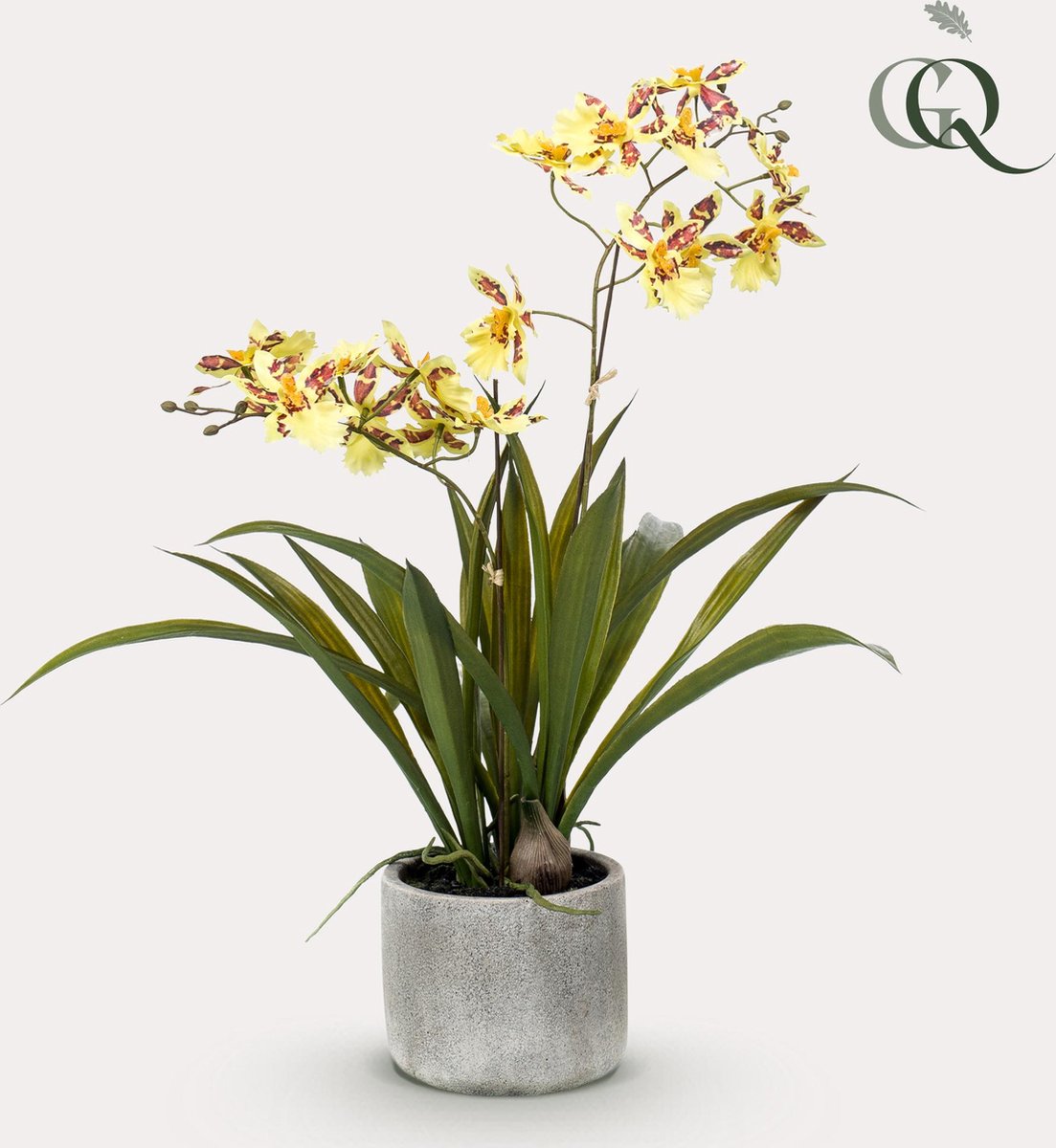 Kunstplant - Orchidee - Geel - 45cm