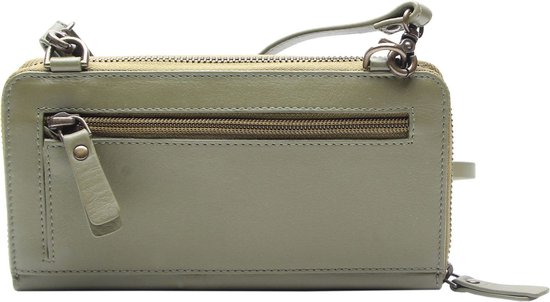 Esquire Cuir Porte-monnaie Sac téléphone portable Peru Phone Wallet Bag Olive