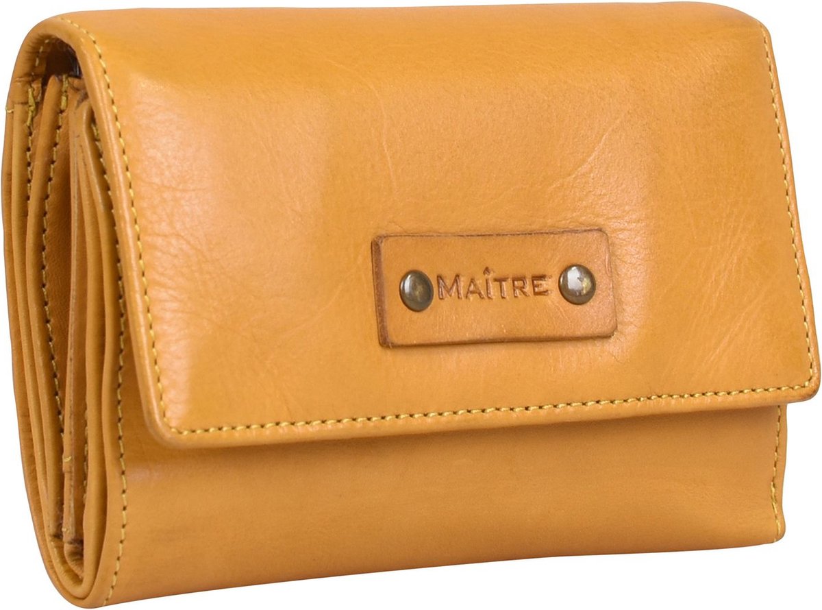 Maître Leren Portemonnee Venice Steinbach Doris Purse Yellow Geel