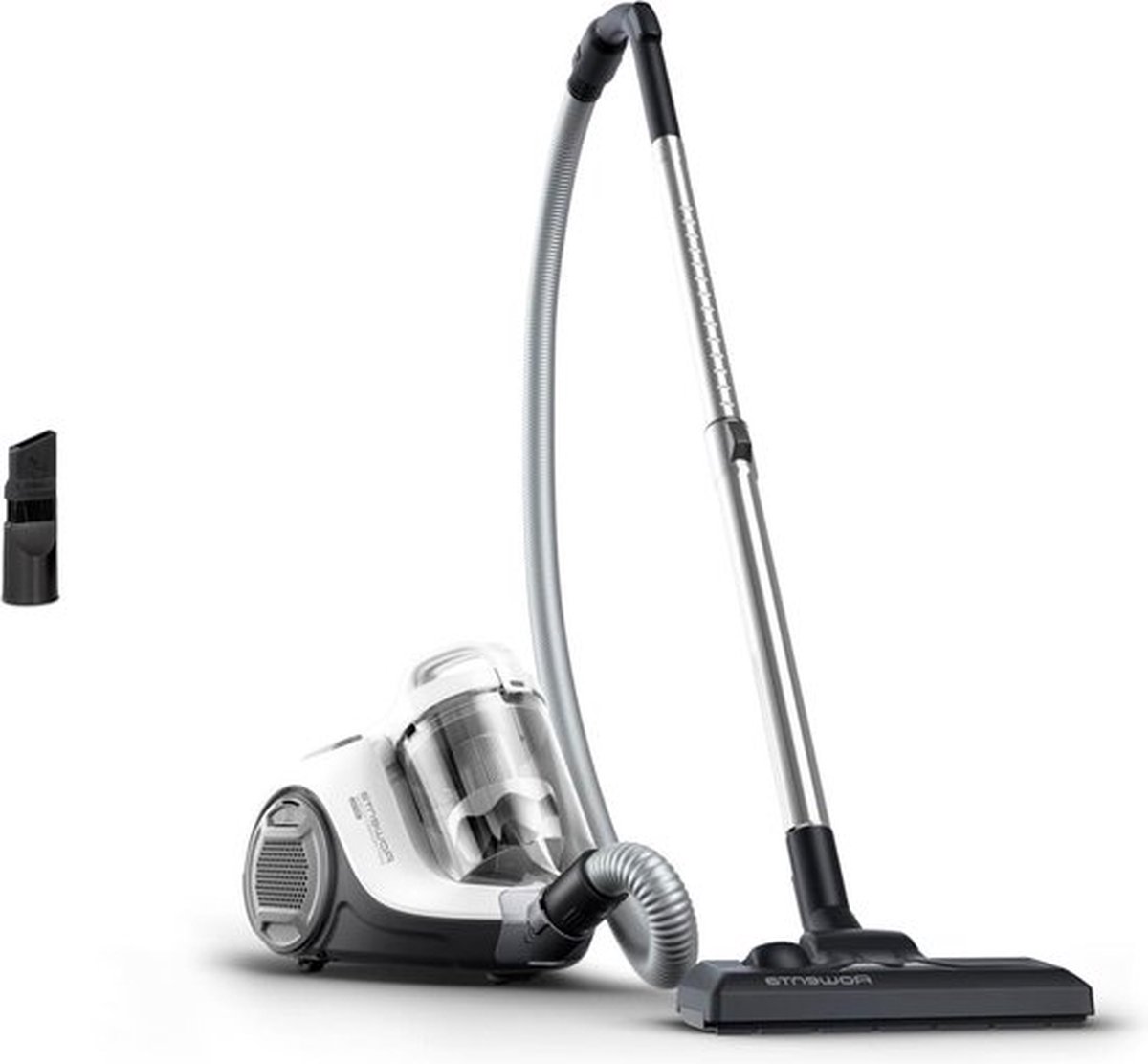 Power Cyclonic Stofzuiger zonder Zak - Krachtige 900 W Max Motor - Compact Ontwerp - Hoge Filtratie - Groot Oppervlaktebereik - Classic Kit RO2917 As stofzuiger