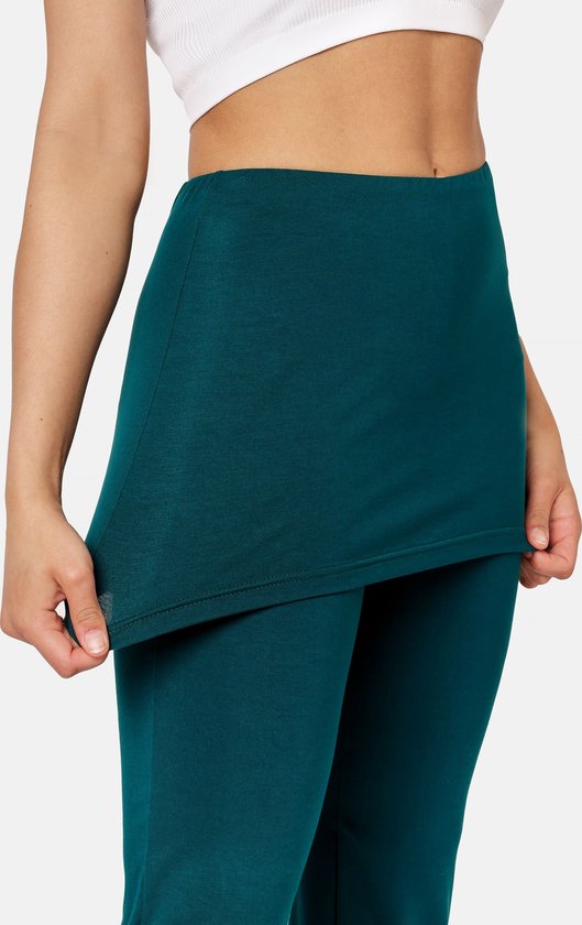 Bellivalini Dames Yogabroek - Sport - Vrijetijdsbroek - Lang - Viscose - Sportbroek - BLV-BLV50-276-YPS - Smaragdgroen - XS van Bellivalini — afbeelding 2