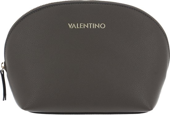 VALENTINO Trousse de maquillage Beauty Morbido Arepa Cosmetic Purse Taupe Gris