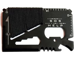 *** De Multitool Card voor Outdoor Avonturen - 14-in-1 Gadget in Creditcard Formaat - Ideaal voor Jacht, Camping, Wandelen,Survival Scouting Padvinderij en Noodscenario's