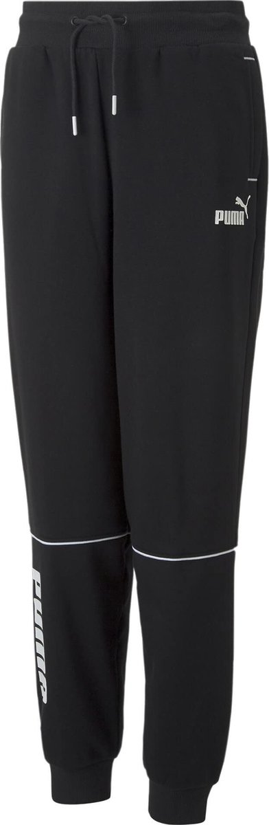 Children’s Sweatpants Puma Power Colorblock Pant Jr 116 Zwart