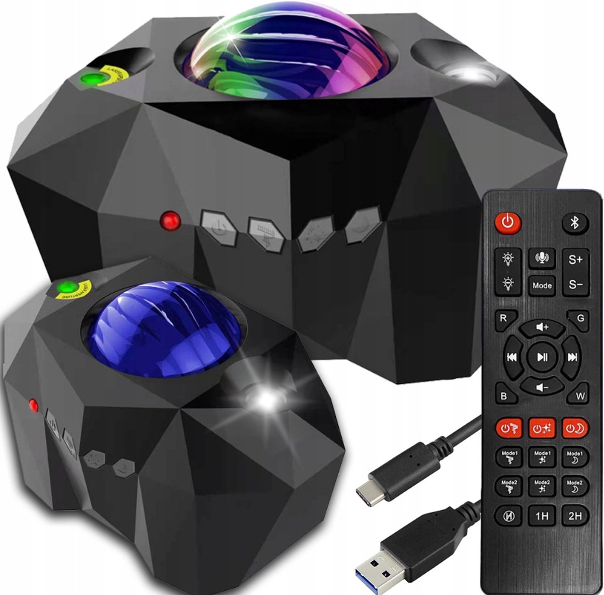 Projector met Poollicht, Sterrenhemel en Maan - Bluetooth Speaker + Afstandsbediening! – foto 6