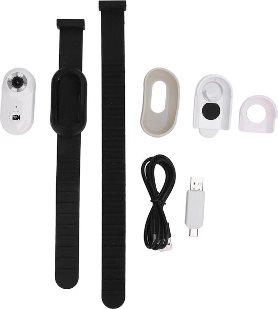 Kattenhalsbandcamera, 170 ° Groothoekcamera's voor Huisdieren voor Thuis, Mini-actiecamera voor Video-opnamen, 1080P USB Oplaadbare Verstelbare Kleine Huisdierencamera