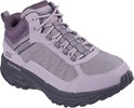 Paarse Skechers Go Run Trail Altitude 2.0 wandelschoen met veters, donkergrijze zool en '100% Waterproof' logo.