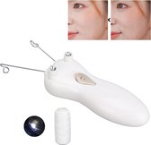 Bol.com Cotton Threading Epilator - USB Rechargeable Facial Hair Remover for Women - Painless Hair Removal Shaver for Face Chin ... aanbieding