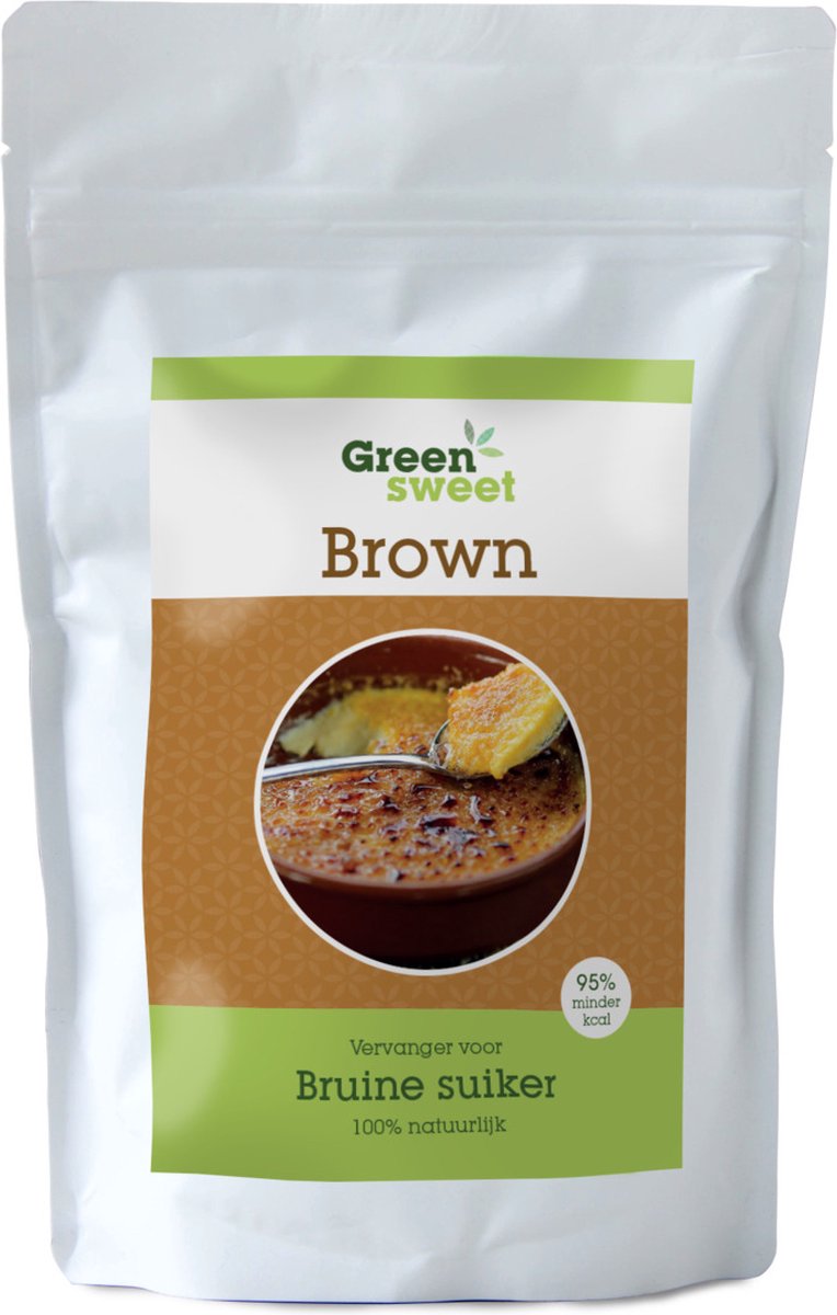 Goedkoopste Greensweet Stevia Bruine Suiker Zoetstof 400 gr