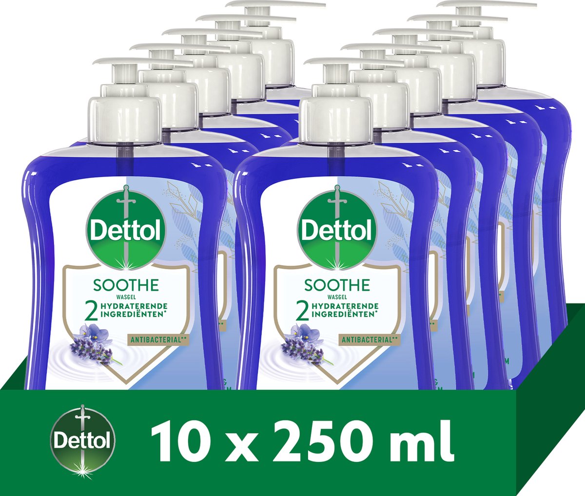 Dettol Relaxing Lavender 250ML - 10 Stuks - Voordeelverpakking