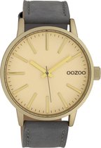 OOZOO Timepieces Grijs/Goudkleurig horloge  (45 mm) - Grijs