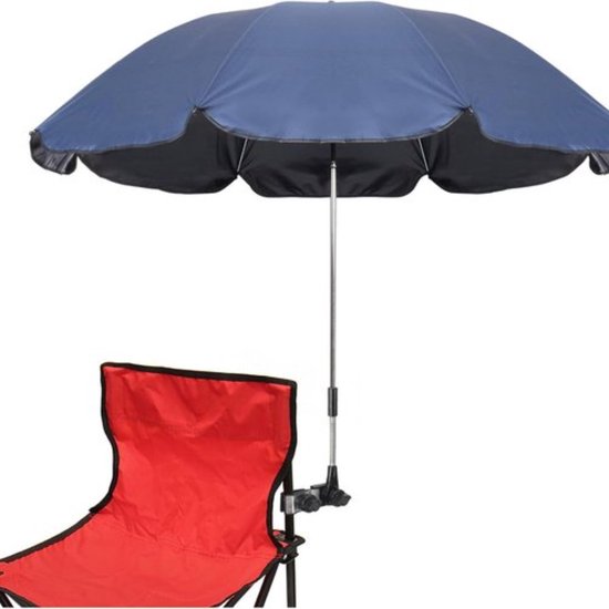 Stoel Paraplu Met Universele Klem, Upf 50 Clip Op Parasol Voor Terrasstoel Strandstoelen Rolstoelen Golfkarren