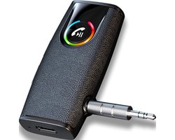 Bluetooth AUX Ontvanger - Transmitter - Receiver - Ontvanger - Audio Adapter - BT 5.3 - Muziek Streamen naar Autoradio - Koptelefoon - Versterker - Handsfree Bellen - Auto Carkit - AUX naar Bluetooth - Draadloos