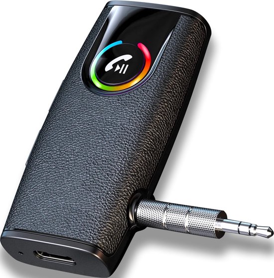 Bluetooth AUX Ontvanger - Transmitter - Receiver - Ontvanger - Audio Adapter - BT 5.3 - Muziek Streamen naar Autoradio - Koptelefoon - Versterker - Handsfree Bellen - Auto Carkit - AUX naar Bluetooth - Draadloos