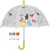 Bol.com Kleur je eigen paraplu - boerderijdieren aanbieding