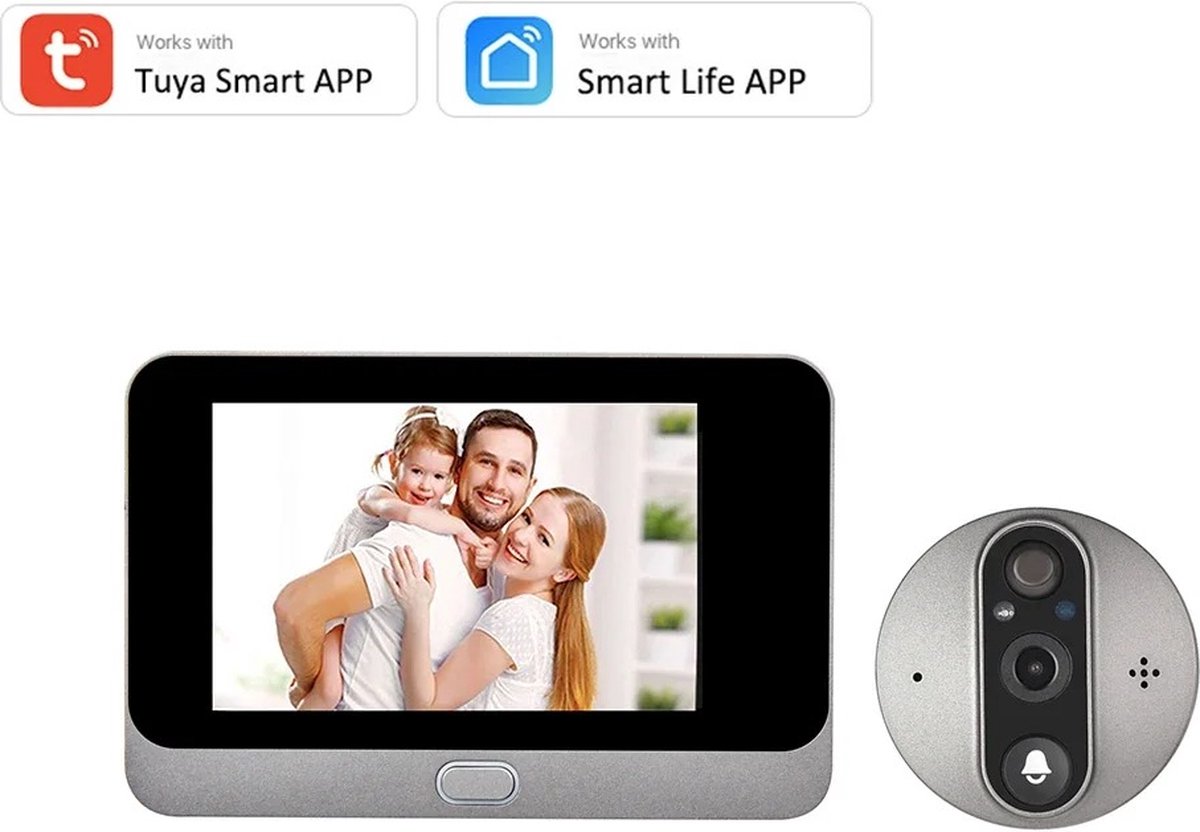 FIBILA Wifi Deurbel Camera Draadloos met App Besturing - FIBILA - €129,95