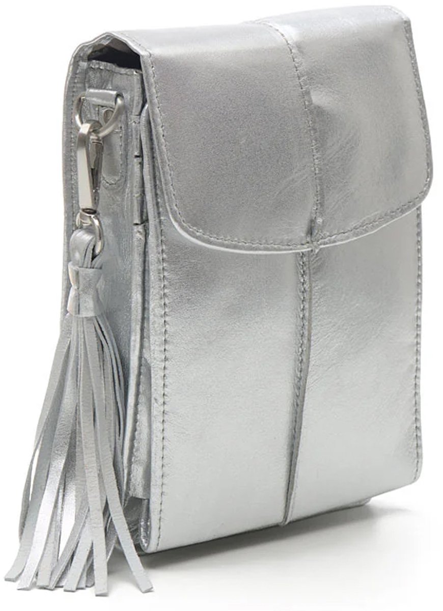 Chabo Kleine Crossbodytas / Schoudertas Dames - Leer - Mover - Zilver