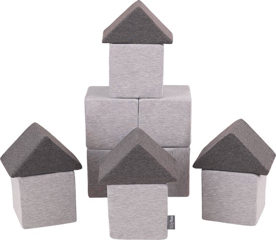 KiddyMoon Foam Blokjes Voor Baby Zachte Blokken 6 Stuks Foam