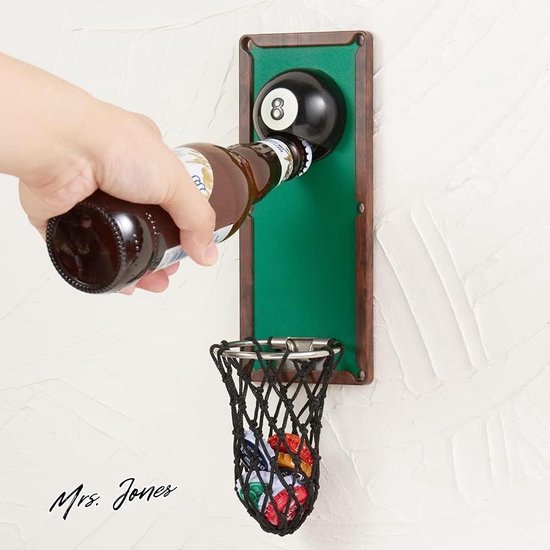 Muur magneet voetbal flesopener metaal met opvangbak grappig gepersonaliseerd bruiloft party geschenken mini sleutel deco papa man verjaardag set tuin keuken accessoires