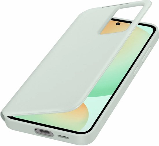 Étui portefeuille Samsung Smart View - Convient pour Samsung Galaxy S24 FE - Vert