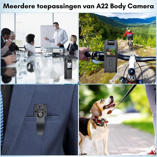 Bodycam met nachtvisie en bewegingsdetectie