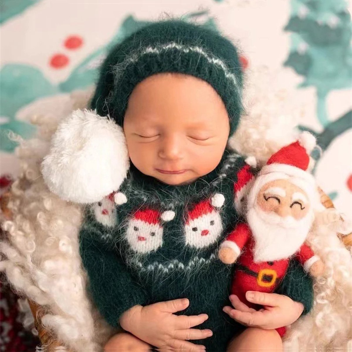 MOMBEBE COSLAND Baby jongens meisjes Kerstmis kledingset 0 maanden - 3 jaar, groen, 6-12 Maanden