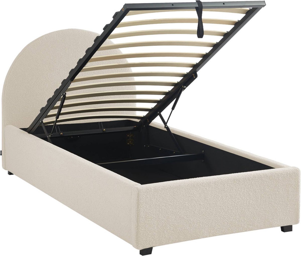 sweeek - Bed met lattenbodem en hoofdeinde, b206 x d104 x h102cm