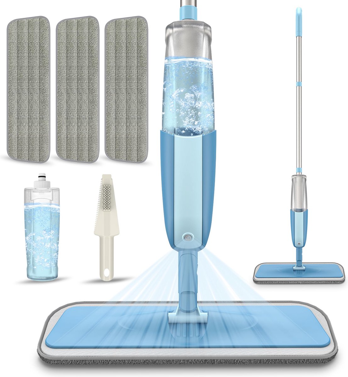 Goedkoopste Inovra ® Bodemreinigingssysteem met Sprayer en 360 Graden Draaibare Kop voor Efficiëntie en Gemak