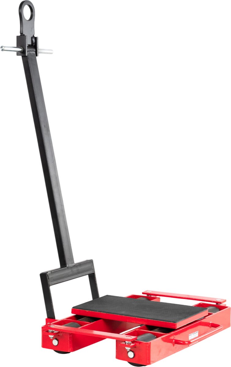 Transportrollen 6 t 8 nylon rollen met hendel en draaibaar plateau MW Tools TRA6