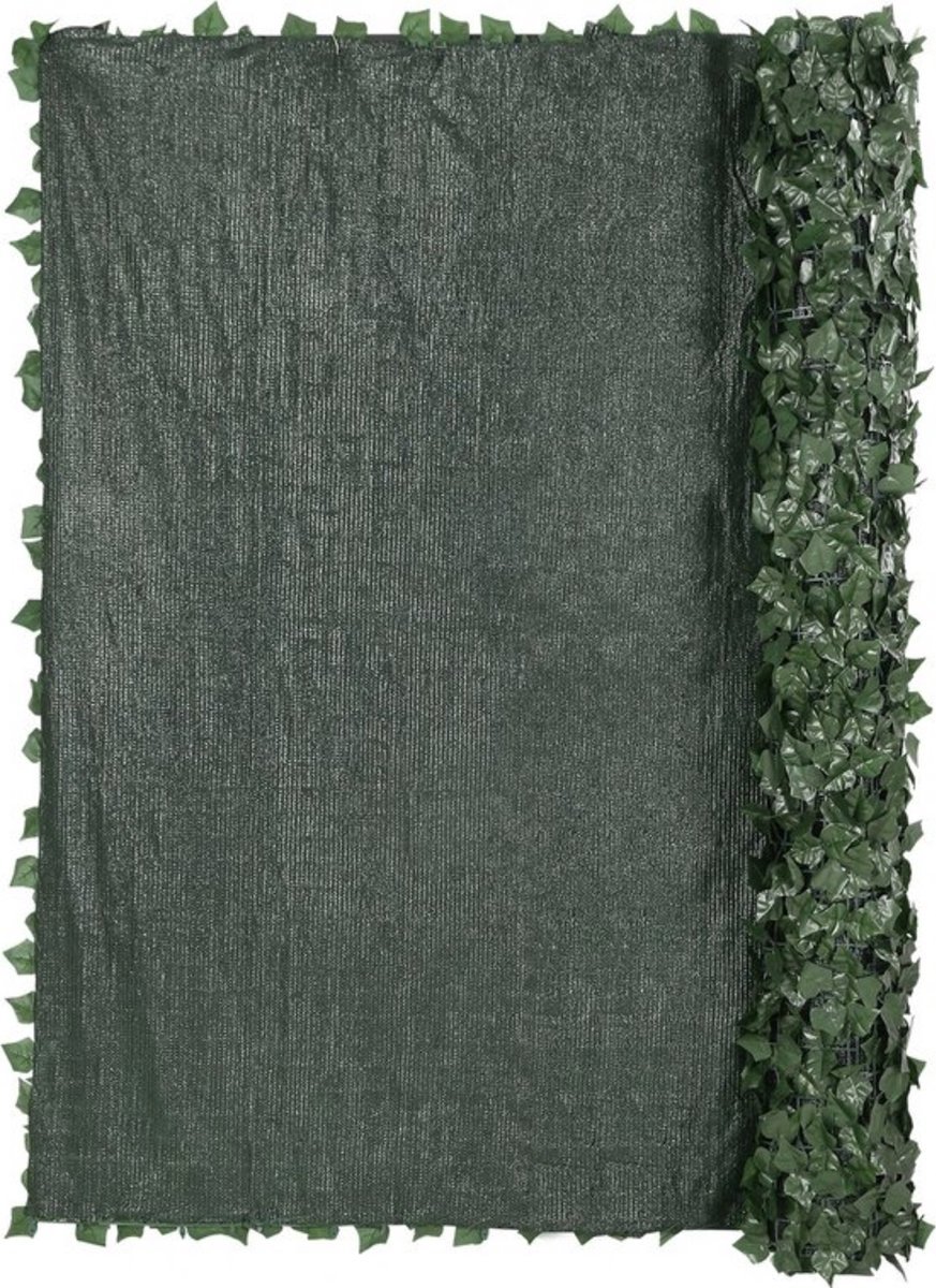 Luxe Privacy Hek - Donkergroen - 150x410cm - Decoratief - Schutting - Muur