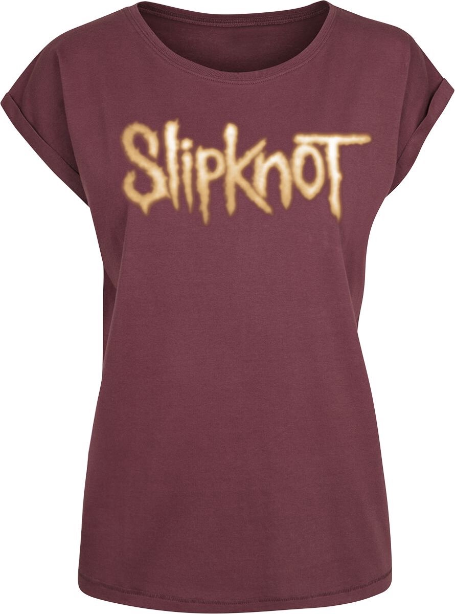 Slipknot Blurry Numbers Dames T-shirt - bordeaux - XS