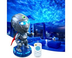 Mobstore - Sterren projector - Warrior Sterren Projector - Galaxy Projector - Sterrenhemel - Noorderlicht Projector - Plafond Projector - Nachtlampje kinderen - Sterrenlamp - 20+ kleurcombinaties - Afstandsbediening - Met speaker