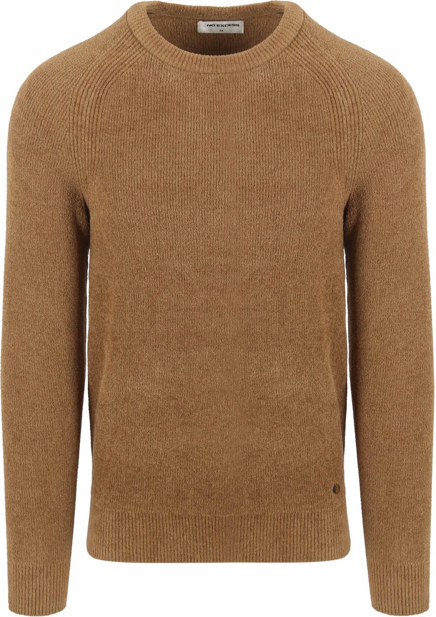 Pullover met ronde hals: Ribgebreide structuur en superzachte touch