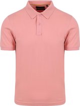 Suitable Cas Polo Roze - Maat XXL - Heren - Polo shirt Heren met Korte mouw
