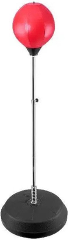 120 cm - 160 cm zwarte boksbal, staande bokszak, punchingbal voor volwassenen, met basis, bokstraining, staande bokszak, verstelbare boksbal, staande boksbal voor verstelbaar (zwart